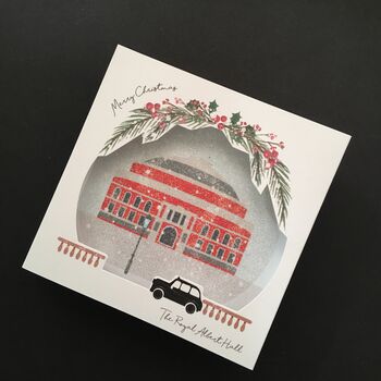 Royal Albert Hall Sparkling Pop Up Christmas Card, 7 of 7