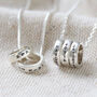 Personalised Sterling Silver Disc Bead Necklace, thumbnail 2 of 9