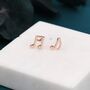 Mismatched Music Notes Stud Earrings, thumbnail 8 of 10