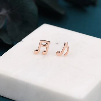 Mismatched Music Notes Stud Earrings, 8 of 10