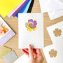 Card Making Kit Mini Pansy | Iris Folding, thumbnail 2 of 4