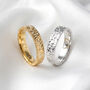 Gold Or Silver Textured Band Ring, thumbnail 2 of 5