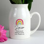 Personalised Rainbow Flower Jug Vase, thumbnail 6 of 8