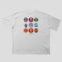 Crystal Palace Football Beer Mats Oversized T Shirt, thumbnail 2 of 10