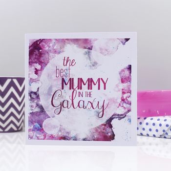 'The Best Mummy / Mum In The Galaxy' Card, 3 of 3