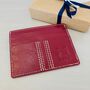 Leather Cricket Card Holder ~ Boxed, thumbnail 2 of 5
