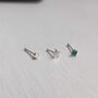 Sterling Silver Nose Stud Set, thumbnail 2 of 8