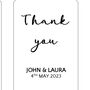 Wedding Hand Fan Guest Gift With Personalised Tag, thumbnail 3 of 8