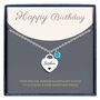 Personalised Name Heart Pendant Necklace With Birthstone Symbol, thumbnail 1 of 8