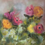 Summer Solstice Floral Painting Canvas Print, thumbnail 4 of 4