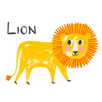 Personalised Lion Children's Print, 3 of 3