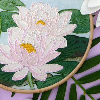 Waterlillies Embroidery Kit, 4 of 6
