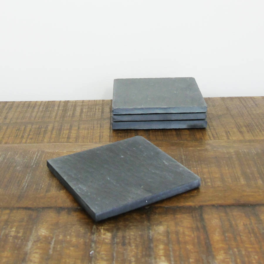 Natural Slate Coasters By The Den & Now | notonthehighstreet.com