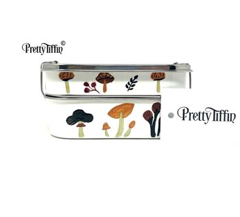 Traditional Bento Box With Mushroom Art, 3 of 8