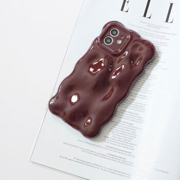 Burgundy Bubble Phone Case, 3 of 5