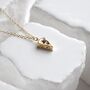 Tiny Cheese 18 K Gold Pendant Necklace, thumbnail 1 of 3
