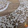 Wooden Gift For Mum,Tripod Table Featuring A Hamsa Hand, thumbnail 2 of 7