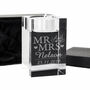 Personalised Mr And Mrs Wedding Tea Light Holder, thumbnail 4 of 6