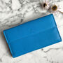 Women's Rfid Secure Large Blue Leather Purse, thumbnail 2 of 6