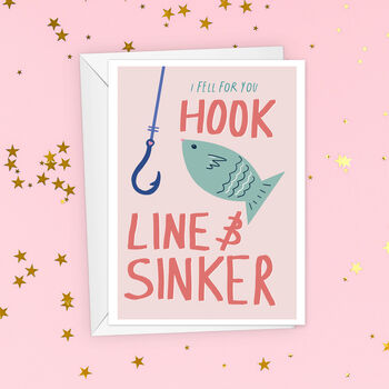 Hook, Line And Sinker Cute Valentine's Card, 2 of 5