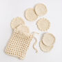 Day's Of The Week Cotton Pads And Bag Easy Crochet Kit, thumbnail 5 of 9