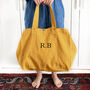 Initials Oversized Shopping Bag In Colours, thumbnail 2 of 6