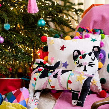 Tufted Cat Cushion, 3 of 3