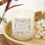 Personalised Easter Gift For Mum And Dad Floral Candle, thumbnail 1 of 10