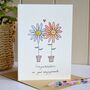Flowers In Love Personalised Handmade Card, thumbnail 4 of 4