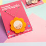 Colourful Retro Wood And Acrylic Flower Girl Necklace, thumbnail 7 of 7