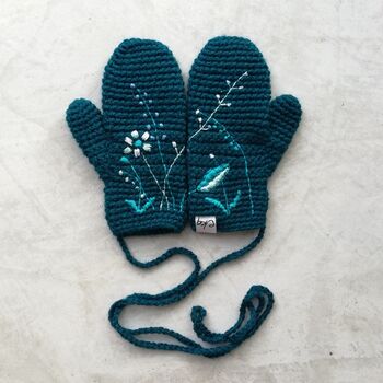 Embroidered Mittens, 2 of 7