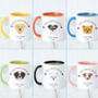 Personalised 'Worlds Best Dog Mum' Dog Breed Mug, thumbnail 4 of 12