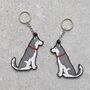 Husky / Malamute Keyring With Personalisation Available Gift For Dog Lovers, thumbnail 3 of 12