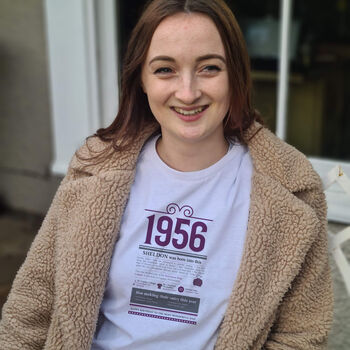 70th Birthday Gift T Shirt Of The Year 1956, 3 of 9