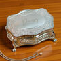 Personalised Small Silver Plated Jewellery Box, thumbnail 3 of 6