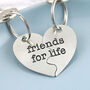 Friendship Gift, Best Friend Present Two Piece Heart, thumbnail 1 of 10