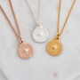 Travel Safe Compass Gold Plated Silver Necklace, thumbnail 1 of 10