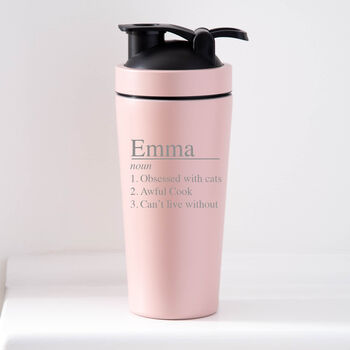 Personalised Name Definition Protein Shaker Bottle, 3 of 5