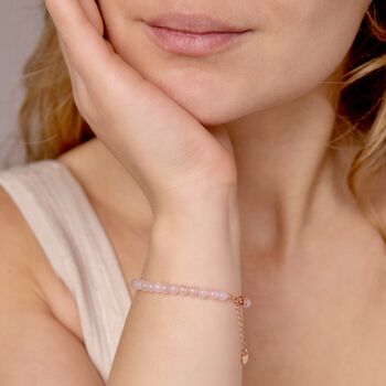 Rose Quartz Beaded Bracelet, 4 of 5