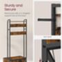 Coat Rack With Shoe Storage Industrial Style Hall Tree, thumbnail 6 of 6