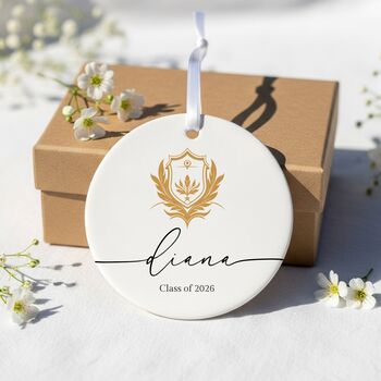 Personalised Graduation Logo Bauble, 5 of 6