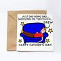 Personalised Dad Couch Card For Fathers Day, thumbnail 1 of 3