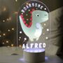Personalised Dinosaur LED Colour Changing Light, thumbnail 1 of 4