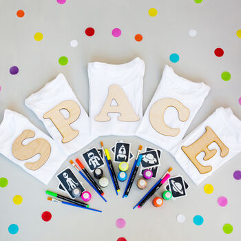 Personalised Kids Space T Shirt Decorating Kit, 2 of 12
