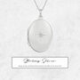 Personalised Large Star Oval Locket In Sterling Silver, thumbnail 11 of 12