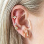 Daisy Helix Barbell Earring, thumbnail 1 of 7