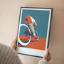 Personalised Cycling Art Print, thumbnail 1 of 4