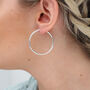 Sterling Silver Sleeper Style Hoop Earrings, thumbnail 7 of 11