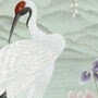 Pastel Chinoiserie Bird And Floral Art Print, thumbnail 3 of 5