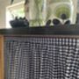 Velcro Sink Skirt, Bespoke Navy Gingham Cabinet Curtain, thumbnail 6 of 6